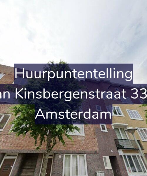 Foto gevel Huurpuntentelling voor Van Kinsbergenstraat 33-3, Amsterdam