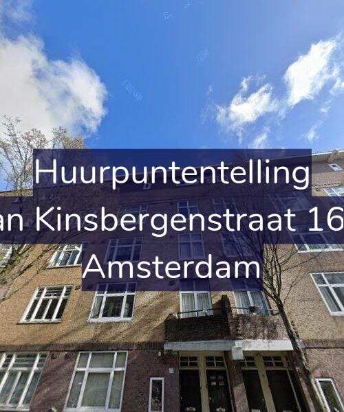Foto gevel Huurpuntentelling voor Van Kinsbergenstraat 16-3, Amsterdam