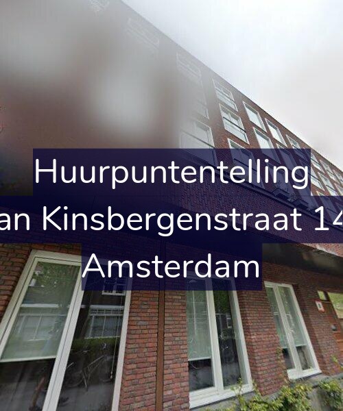 Foto gevel Huurpuntentelling voor Van Kinsbergenstraat 144, Amsterdam