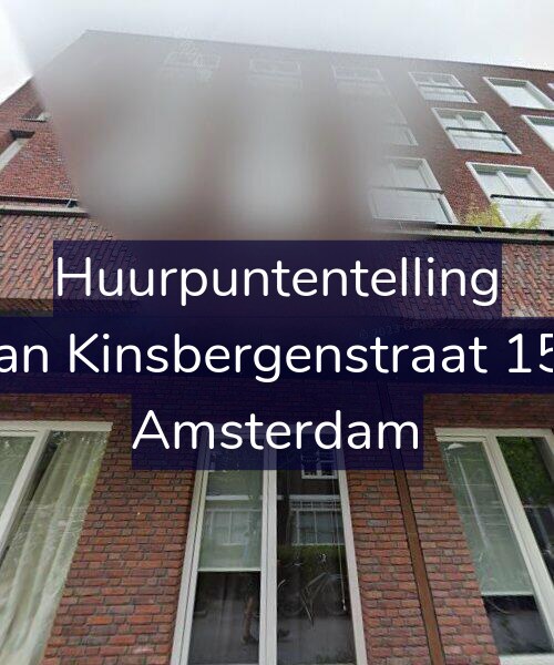 Foto gevel Huurpuntentelling voor Van Kinsbergenstraat 154, Amsterdam