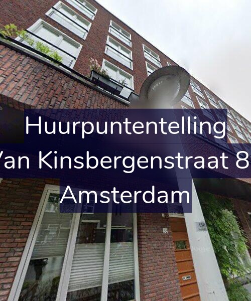 Foto gevel Huurpuntentelling voor Van Kinsbergenstraat 82, Amsterdam