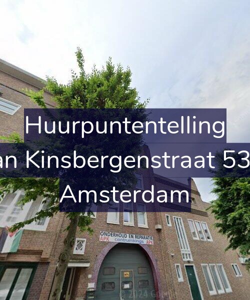 Foto gevel Huurpuntentelling voor Van Kinsbergenstraat 53-2, Amsterdam