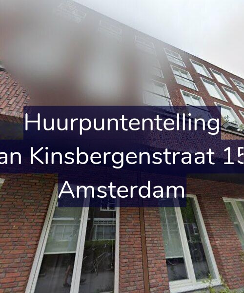 Foto gevel Huurpuntentelling voor Van Kinsbergenstraat 150, Amsterdam