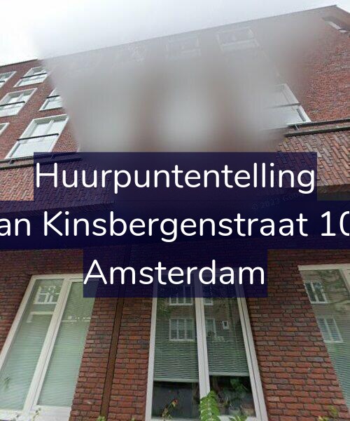 Foto gevel Huurpuntentelling voor Van Kinsbergenstraat 104, Amsterdam