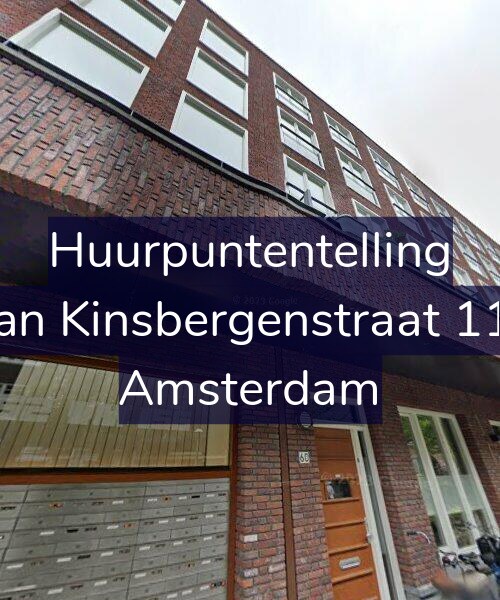 Foto gevel Huurpuntentelling voor Van Kinsbergenstraat 114, Amsterdam