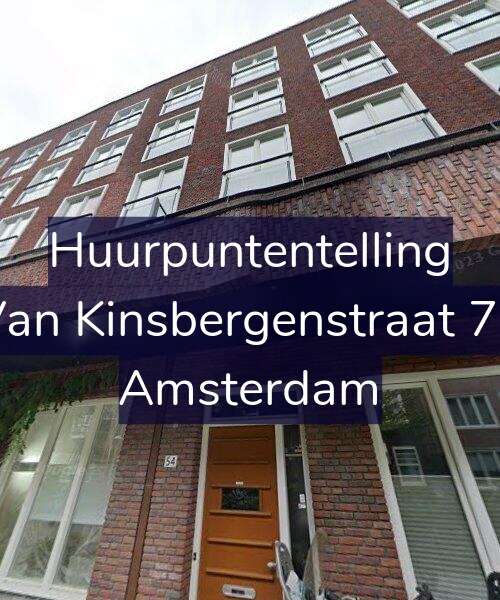 Foto gevel Huurpuntentelling voor Van Kinsbergenstraat 76, Amsterdam