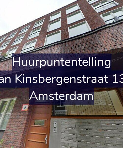 Foto gevel Huurpuntentelling voor Van Kinsbergenstraat 136, Amsterdam
