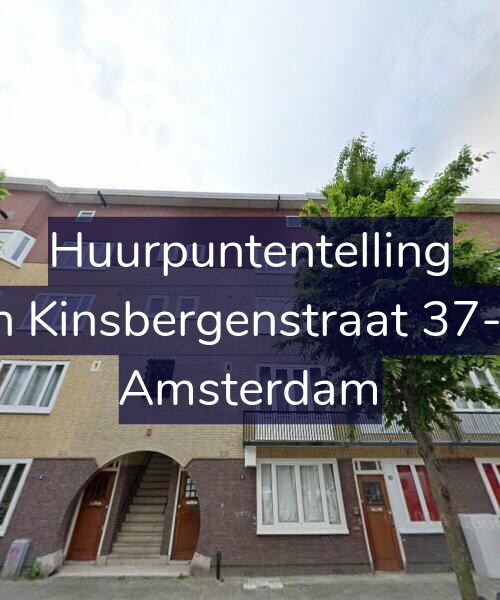 Foto gevel Huurpuntentelling voor Van Kinsbergenstraat 37-AH, Amsterdam