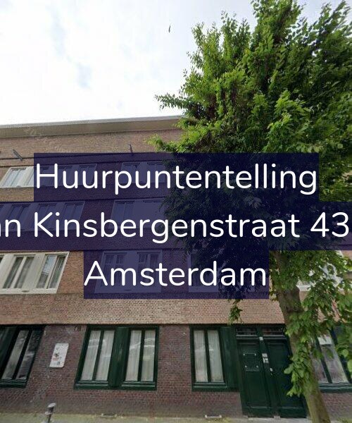 Foto gevel Huurpuntentelling voor Van Kinsbergenstraat 43-D, Amsterdam
