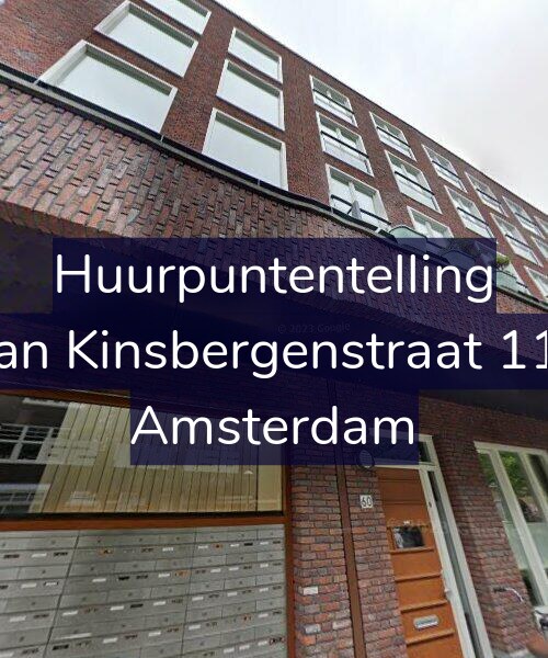 Foto gevel Huurpuntentelling voor Van Kinsbergenstraat 116, Amsterdam
