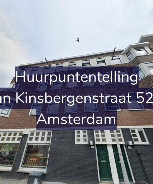 Foto gevel Huurpuntentelling voor Van Kinsbergenstraat 52-1, Amsterdam