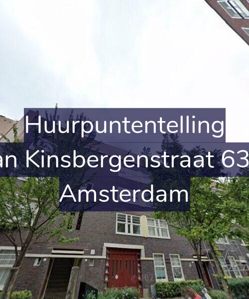 Foto gevel Huurpuntentelling voor Van Kinsbergenstraat 63-2, Amsterdam