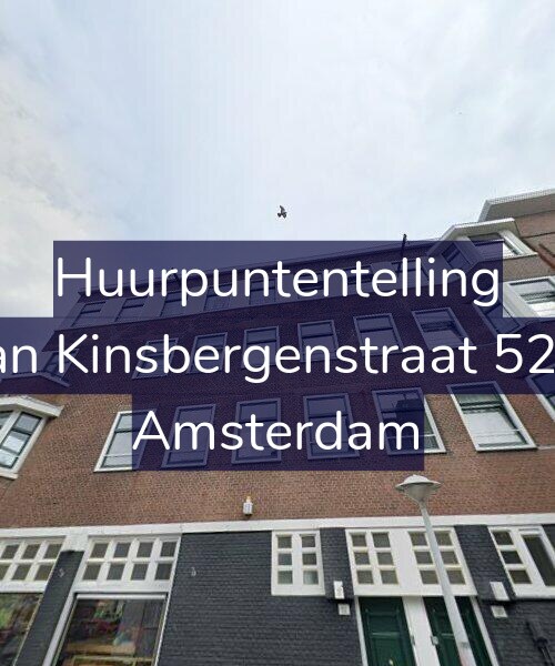 Foto gevel Huurpuntentelling voor Van Kinsbergenstraat 52-3, Amsterdam