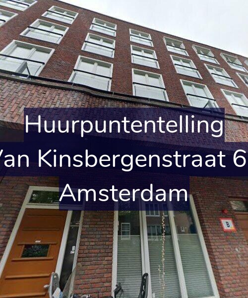 Foto gevel Huurpuntentelling voor Van Kinsbergenstraat 64, Amsterdam