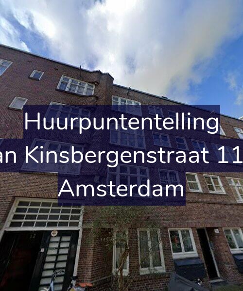 Foto gevel Huurpuntentelling voor Van Kinsbergenstraat 11-1, Amsterdam