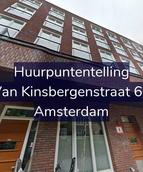 Foto gevel Huurpuntentelling voor Van Kinsbergenstraat 62, Amsterdam