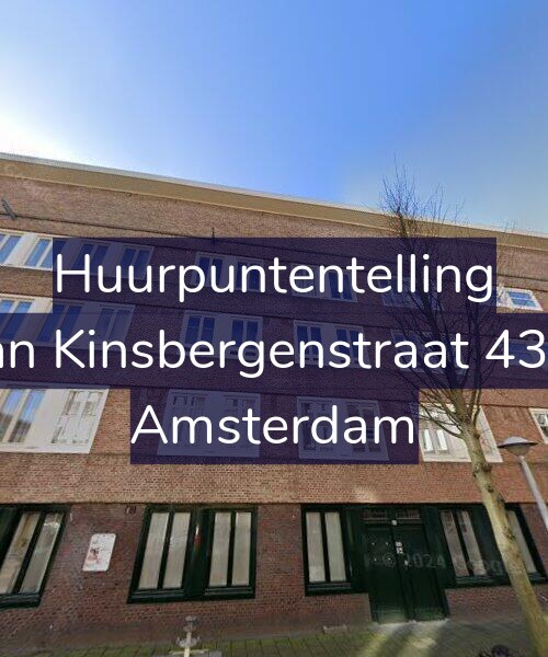 Foto gevel Huurpuntentelling voor Van Kinsbergenstraat 43-C, Amsterdam