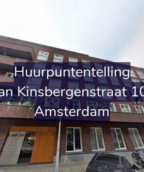 Foto gevel Huurpuntentelling voor Van Kinsbergenstraat 102, Amsterdam