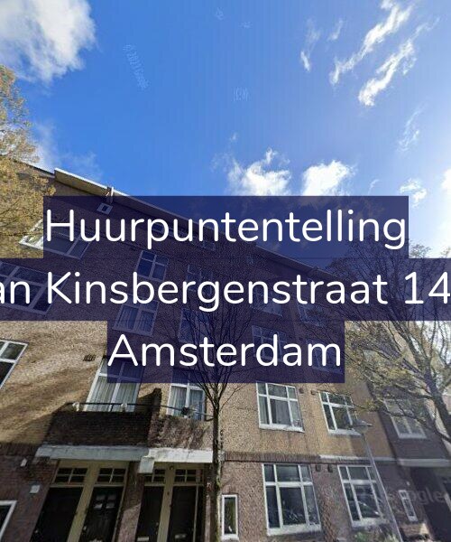 Foto gevel Huurpuntentelling voor Van Kinsbergenstraat 14-2, Amsterdam