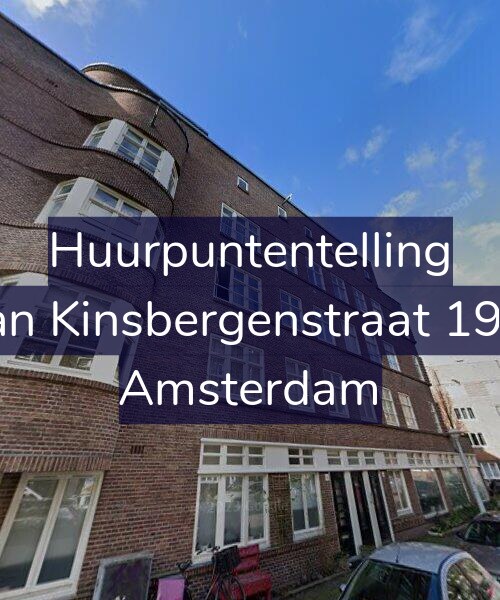Foto gevel Huurpuntentelling voor Van Kinsbergenstraat 19-1, Amsterdam
