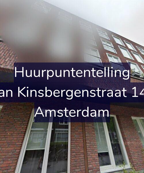 Foto gevel Huurpuntentelling voor Van Kinsbergenstraat 148, Amsterdam