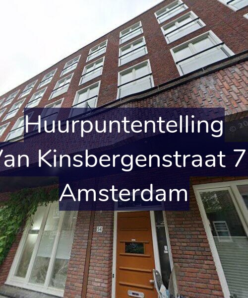 Foto gevel Huurpuntentelling voor Van Kinsbergenstraat 78, Amsterdam
