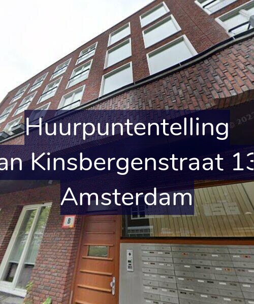 Foto gevel Huurpuntentelling voor Van Kinsbergenstraat 138, Amsterdam