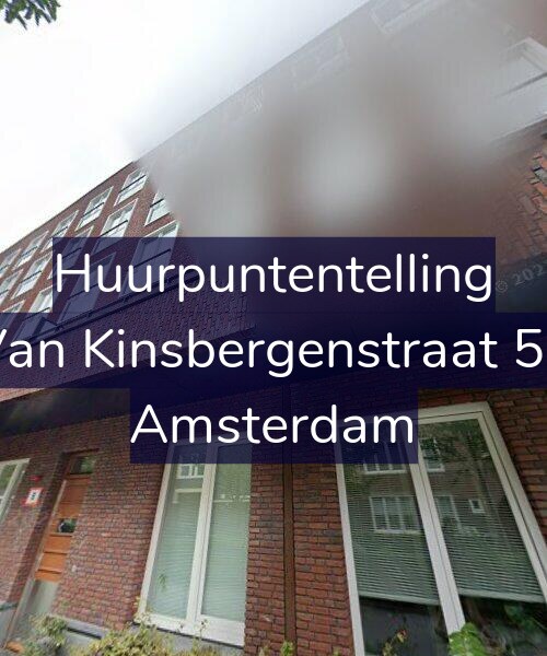 Foto gevel Huurpuntentelling voor Van Kinsbergenstraat 54, Amsterdam