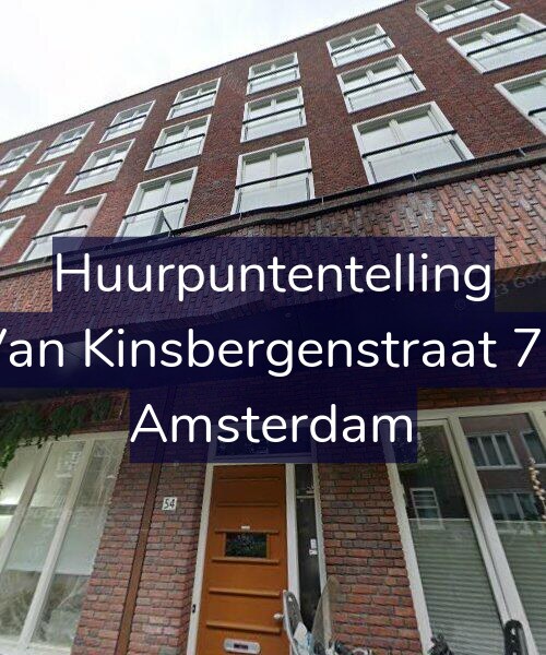 Foto gevel Huurpuntentelling voor Van Kinsbergenstraat 74, Amsterdam