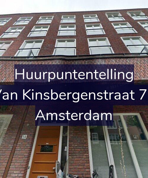 Foto gevel Huurpuntentelling voor Van Kinsbergenstraat 70, Amsterdam