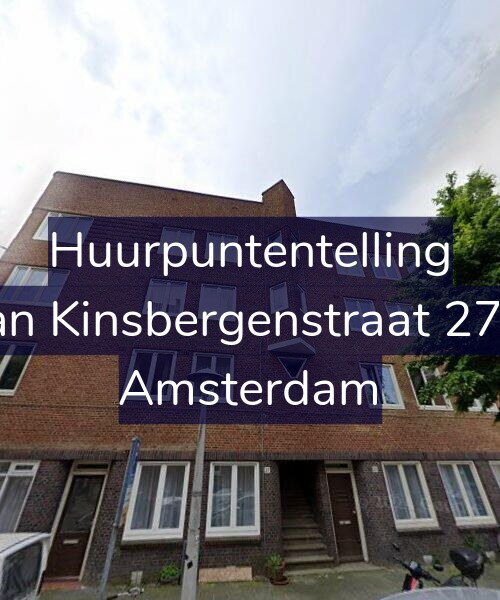 Foto gevel Huurpuntentelling voor Van Kinsbergenstraat 27-1, Amsterdam