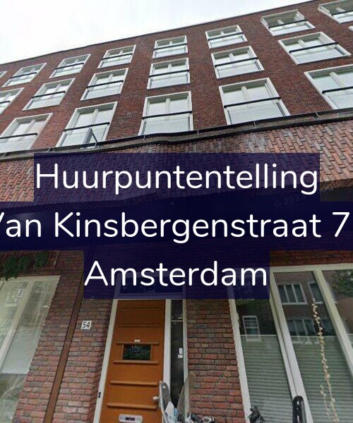 Foto gevel Huurpuntentelling voor Van Kinsbergenstraat 72, Amsterdam
