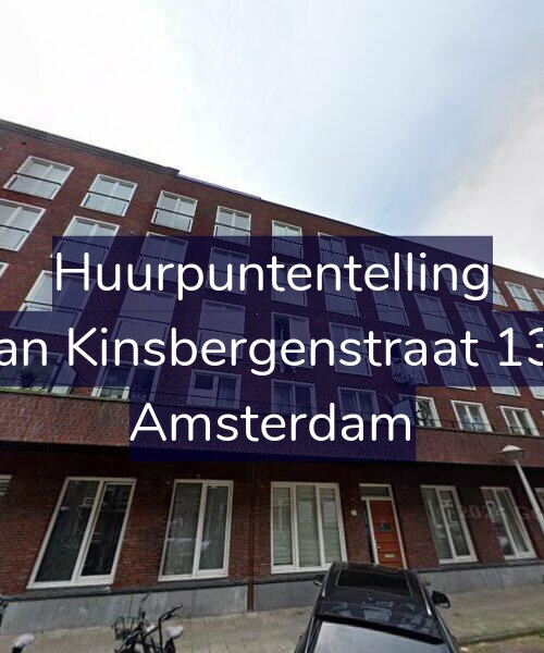 Foto gevel Huurpuntentelling voor Van Kinsbergenstraat 132, Amsterdam
