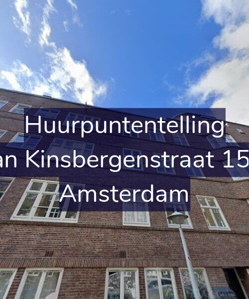 Foto gevel Huurpuntentelling voor Van Kinsbergenstraat 15-3, Amsterdam
