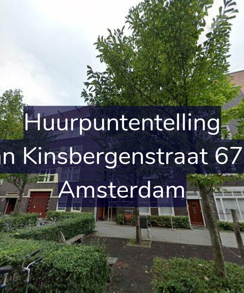 Foto gevel Huurpuntentelling voor Van Kinsbergenstraat 67-H, Amsterdam