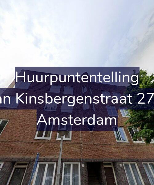 Foto gevel Huurpuntentelling voor Van Kinsbergenstraat 27-2, Amsterdam
