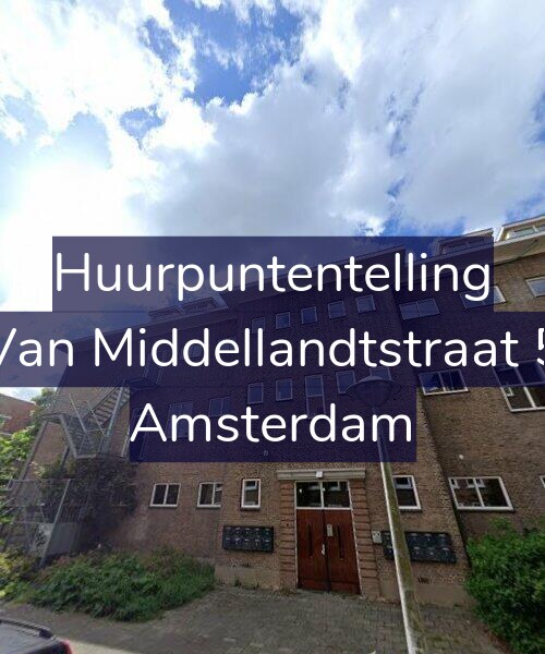 Foto gevel Huurpuntentelling voor Van Middellandtstraat 5, Amsterdam