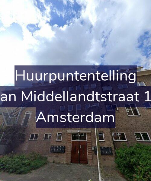 Foto gevel Huurpuntentelling voor Van Middellandtstraat 19, Amsterdam