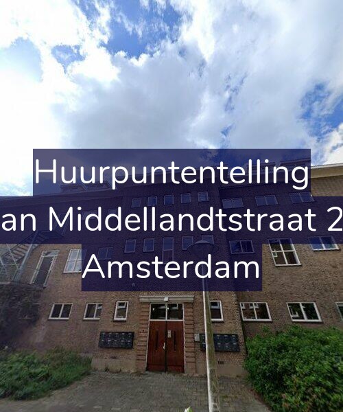 Foto gevel Huurpuntentelling voor Van Middellandtstraat 23, Amsterdam