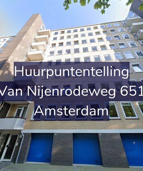 Foto gevel Huurpuntentelling voor Van Nijenrodeweg 651, Amsterdam
