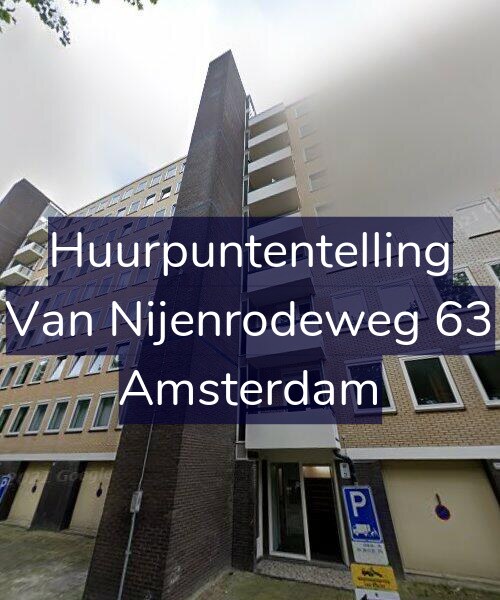Foto gevel Huurpuntentelling voor Van Nijenrodeweg 63, Amsterdam