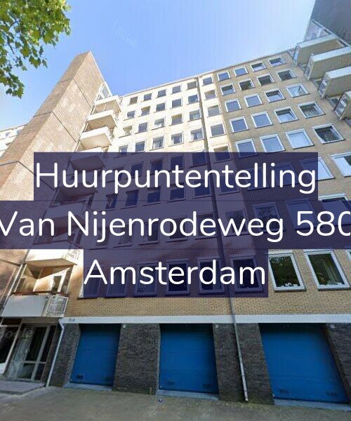 Foto gevel Huurpuntentelling voor Van Nijenrodeweg 580, Amsterdam