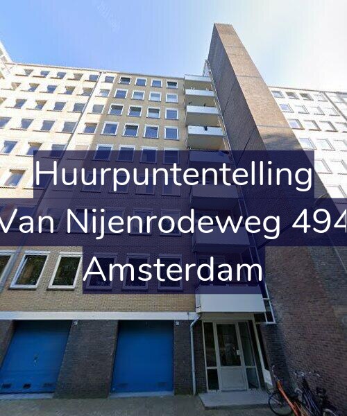 Foto gevel Huurpuntentelling voor Van Nijenrodeweg 494, Amsterdam