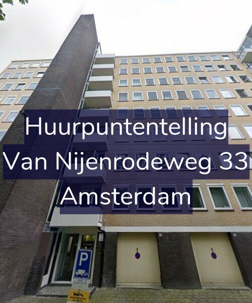 Foto gevel Huurpuntentelling voor Van Nijenrodeweg 33, Amsterdam