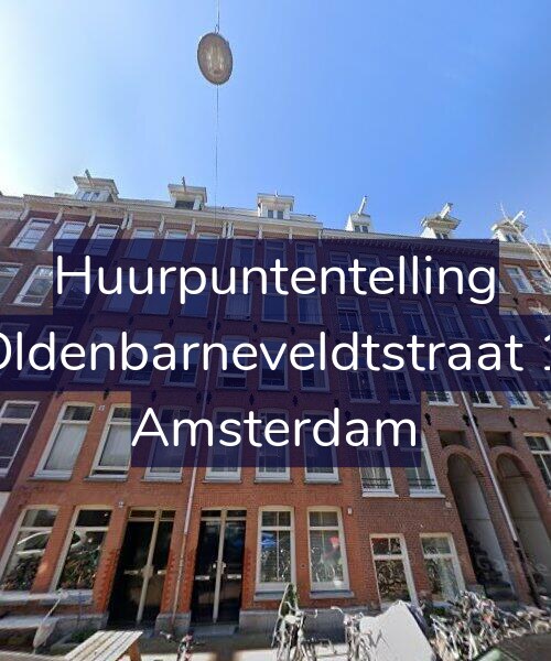 Foto gevel Huurpuntentelling voor Van Oldenbarneveldtstraat 102-2, Amsterdam