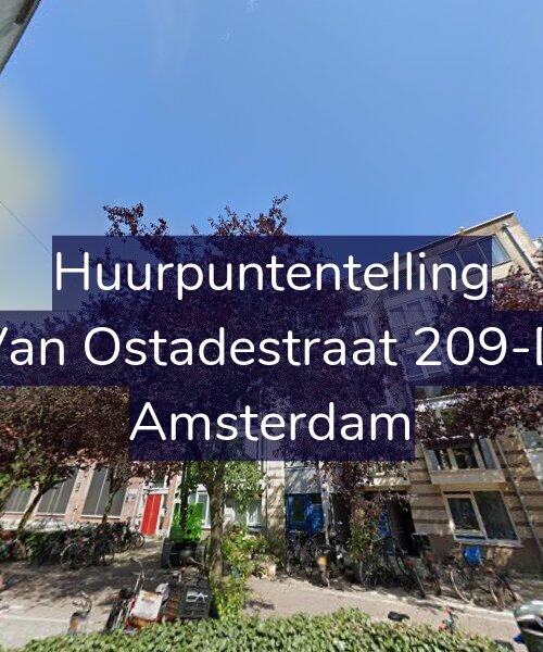 Foto gevel Huurpuntentelling voor Van Ostadestraat 209-D, Amsterdam