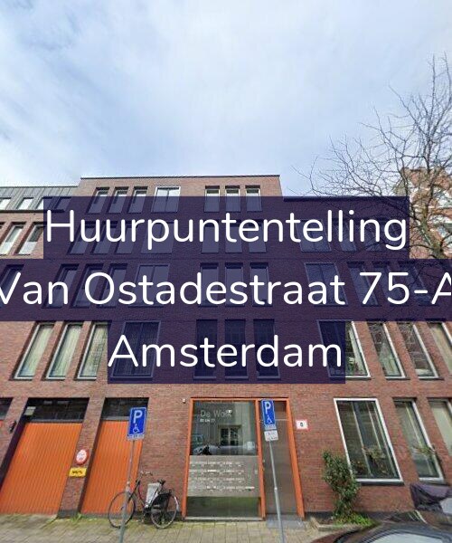 Foto gevel Huurpuntentelling voor Van Ostadestraat 75-A, Amsterdam
