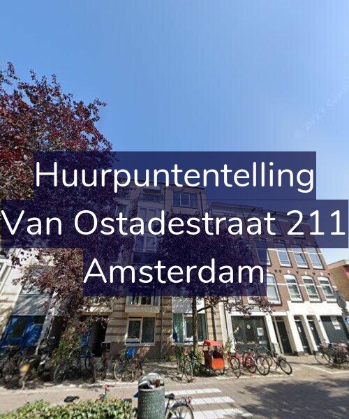 Foto gevel Huurpuntentelling voor Van Ostadestraat 211, Amsterdam