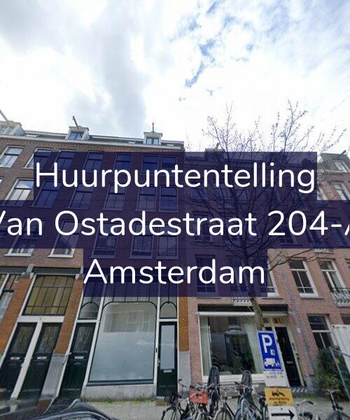 Foto gevel Huurpuntentelling voor Van Ostadestraat 204-A, Amsterdam