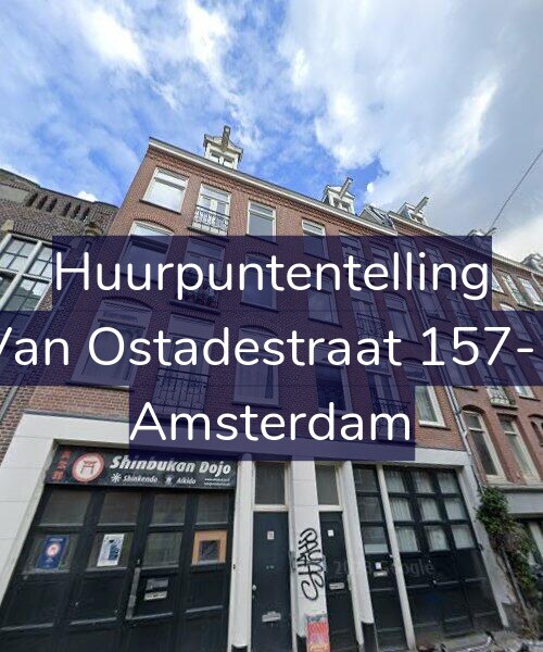 Foto gevel Huurpuntentelling voor Van Ostadestraat 157-1, Amsterdam